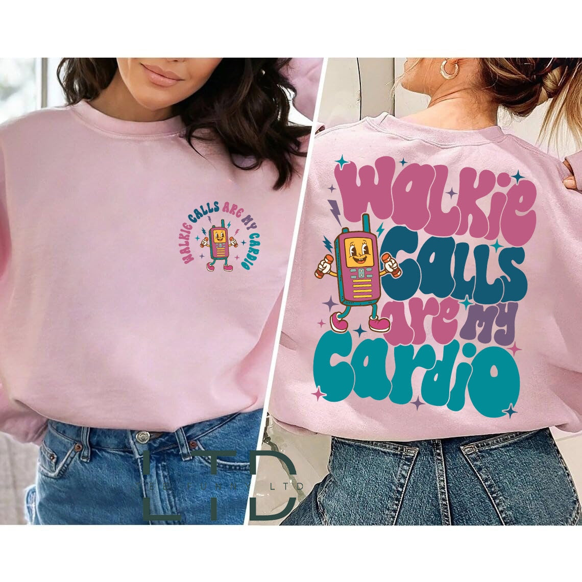 Walkie Calls Are My Cardio Sweatshirt, Special Education Teacher T Shirt, Hoodie Gift For Her, Behavior Therapist Shirt, School Psychologist