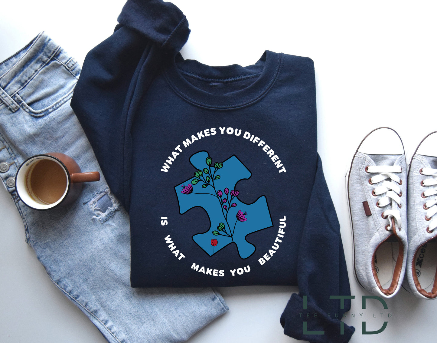 What Makes You Different Is What Makes You Beautiful, Autism Awareness Shirt, Autism Acceptance Autism Shirt Autism Month, Autism Sweatshirt