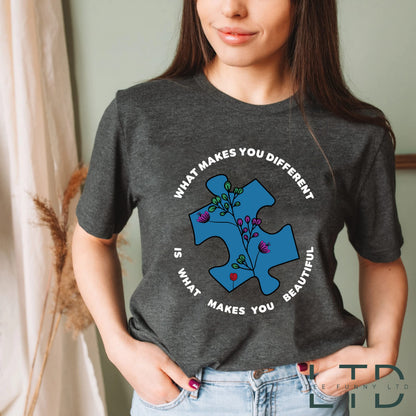 What Makes You Different Is What Makes You Beautiful, Autism Awareness Shirt, Autism Acceptance Autism Shirt Autism Month, Autism Sweatshirt