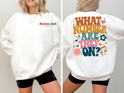 What Number Are They On Comfort Colors Shirt, Funny Dance Mom Shirt, Dance Competition Tee, Dance Mom Life, Custom Name Gift, Girl Boy Shirt