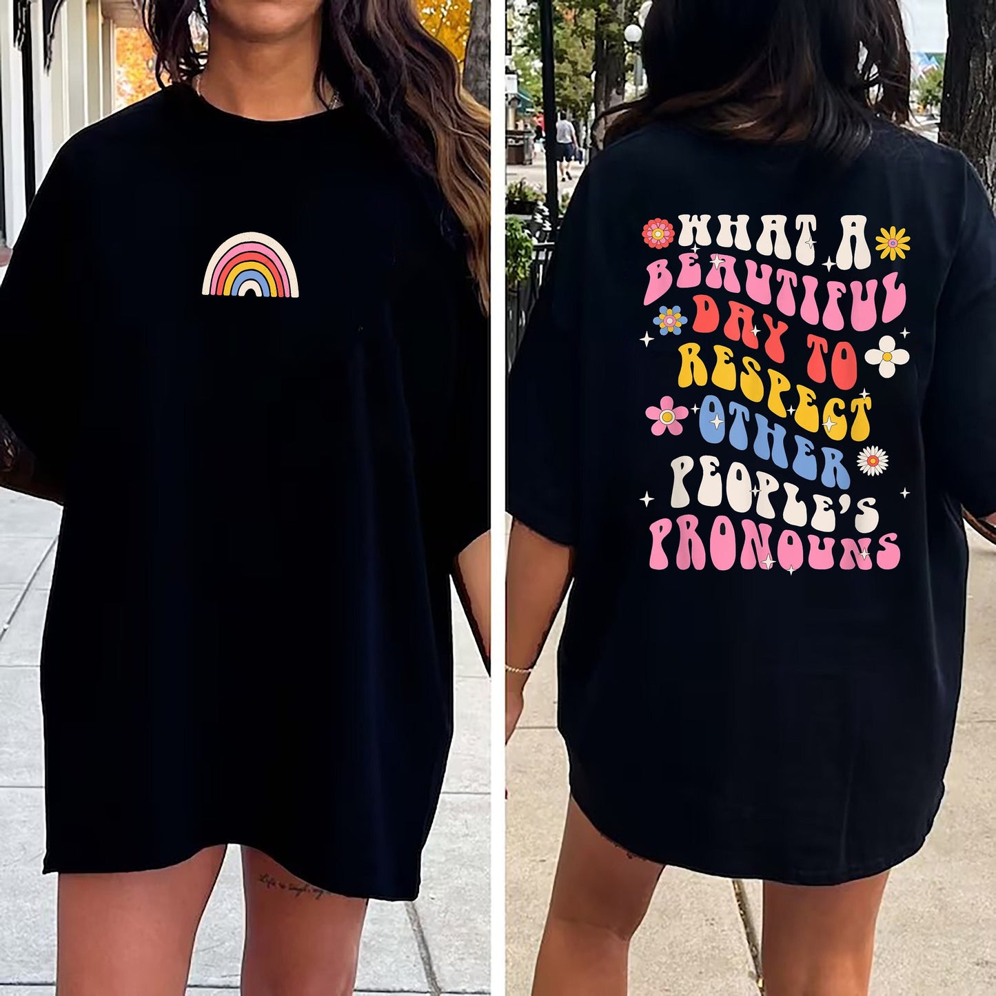 What A Beautiful Day to Respect Other People's Pronouns Shirt, Gay Rights Shirt, Human Rights Shirt, Equality Shirt, LGBTQ Shirts, Pride Tee