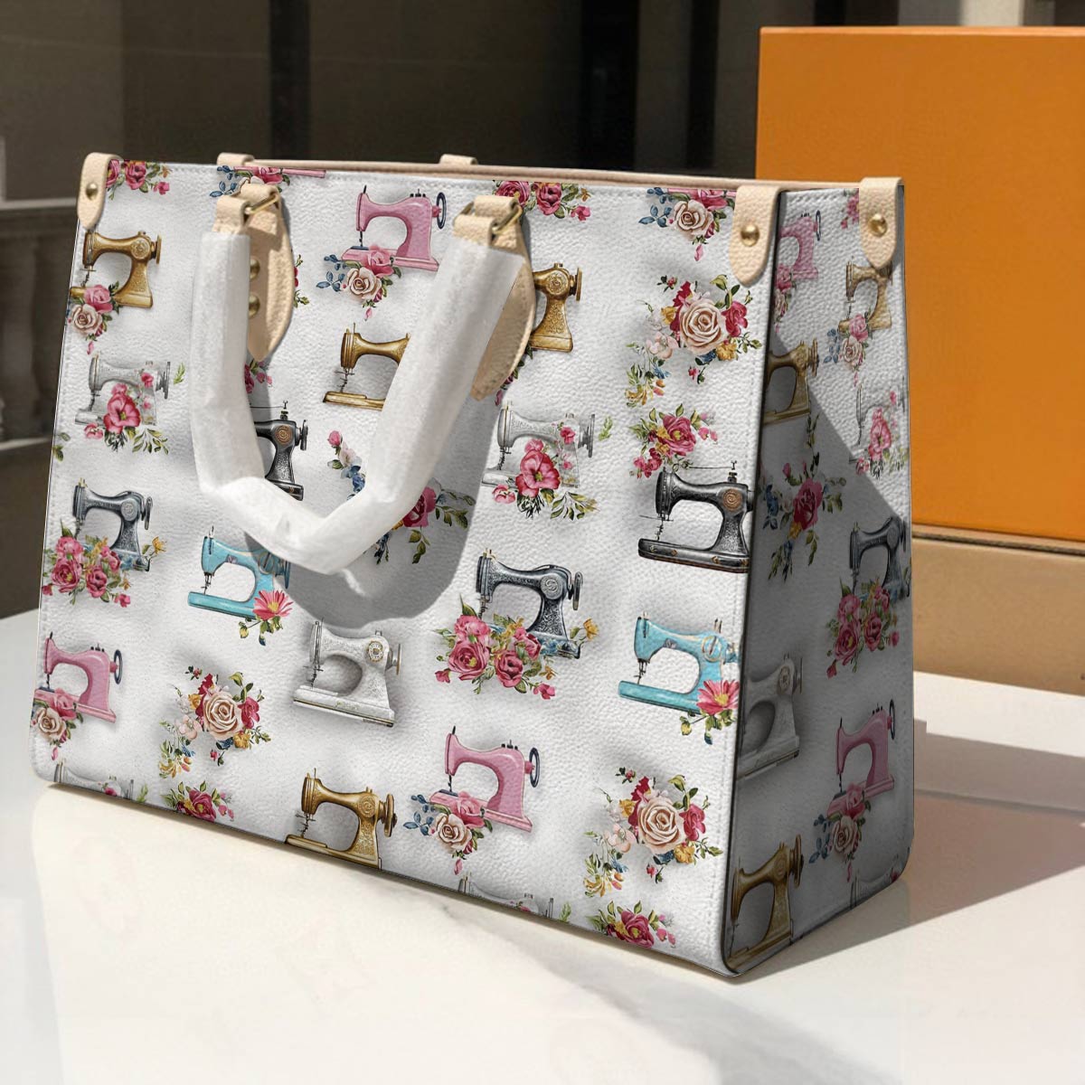 Leather Bag Rosy Threads