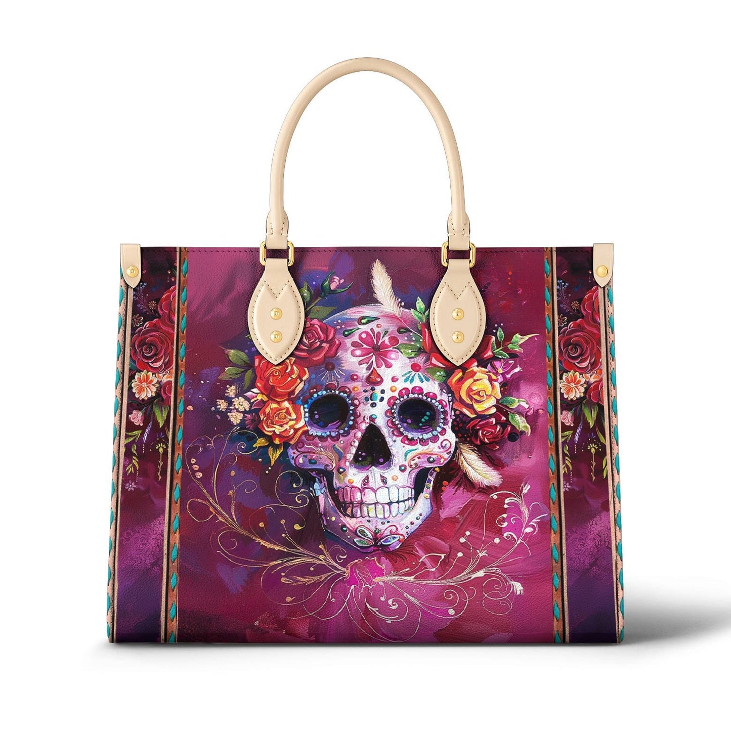 Leather Bag Fiesta Skull