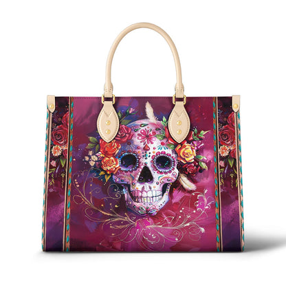 Leather Bag Fiesta Skull