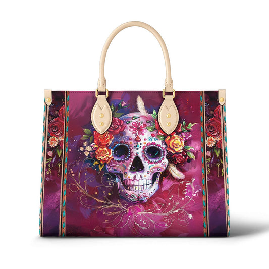 Leather Bag Fiesta Skull