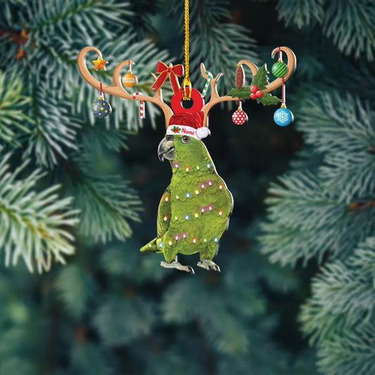 Amazon parrot Christmas Light Ornament, parrot Christmas Tree hanging Decor1894, Ornament Decoration, Ornament For Gift, Ornament Christmas