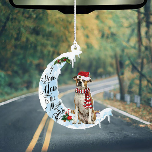 American Bulldog I Love You Two Sided Ornament, Christmas Dog Acrylic Hanging Shape Ornament, Ornament Decoration, Ornament Christmas - TeeZworldVN