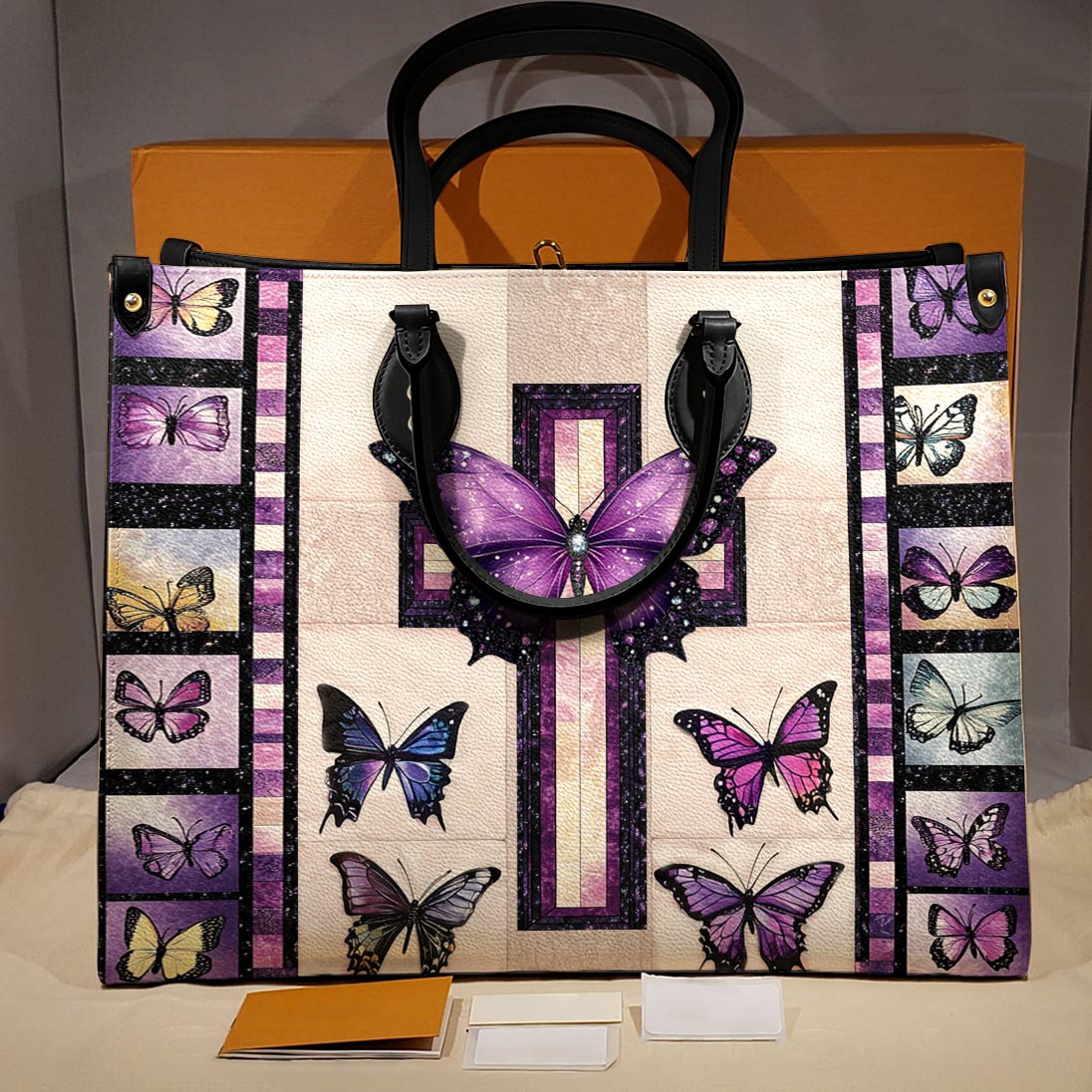 Leather Bag Butterfly Blessings