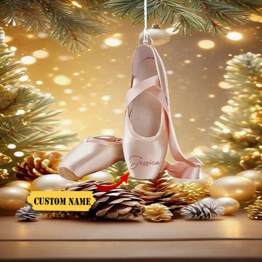 Ballet Shoes Ornament, Ballerina Christmas Hanging Ornament Gift, Dancer Gift, Ornament Decoration, Ornament For Gift, Ornament Christmas