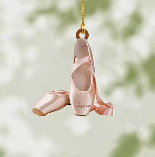 Ballet Shoes Ornament, Ballerina Christmas Hanging Ornament Gift, Dancer Gift, Ornament Decoration, Ornament For Gift, Ornament Christmas