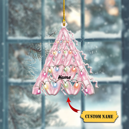 Ballet Shoes Personalized Christmas Ornament, Ballet Ornament, Ballet Shoes Xmas 2, Ornament Decoration, Ornament For Gift, Ornament Christmas