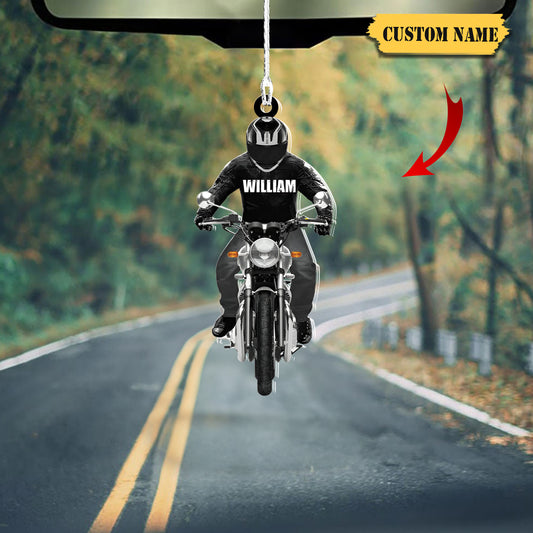 Biker Motorcycle Personalized Christmas ornament, Christmas gift for biker lover, Ornament Decoration, Ornament For Gift, Ornament Christmas