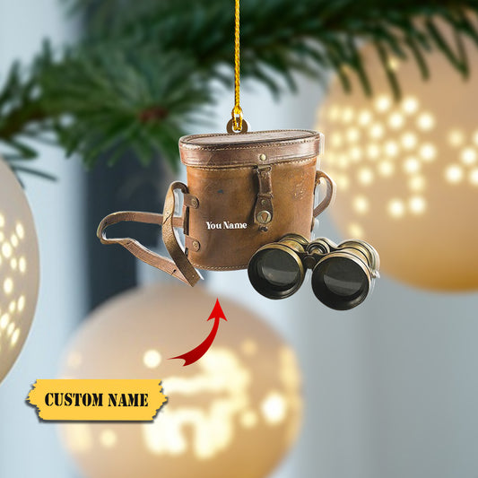 Binoculars Christmas Light Ornament, Christmas Tree Decor, Loved Binoculars Ornament, Christmas Hanging Ornament Gift, Ornament Decoration, Ornament For Gift, Ornament Christmas