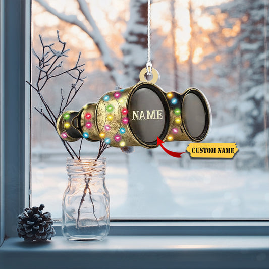Binoculars Christmas Ornament, binoculars lover tree hanging Xmas Ornament deco1478524, Ornament Decoration, Ornament For Gift, Ornament Christmas