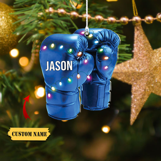 Boxing Gloves Christmas Ornament, Boxing Christmas Ornament, Boxing Family Christmas Ornament Decor, Ornament Decoration, Ornament For Gift, Ornament Christmas