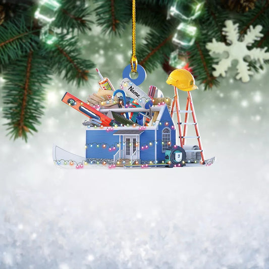 Building tools Christmas Light Ornament,Loved Building Equipment Ornament decor, Ornament Decoration, Ornament For Gift, Ornament Christmas