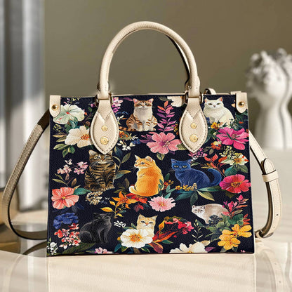 Leather Bag Moonlit Garden Whiskers