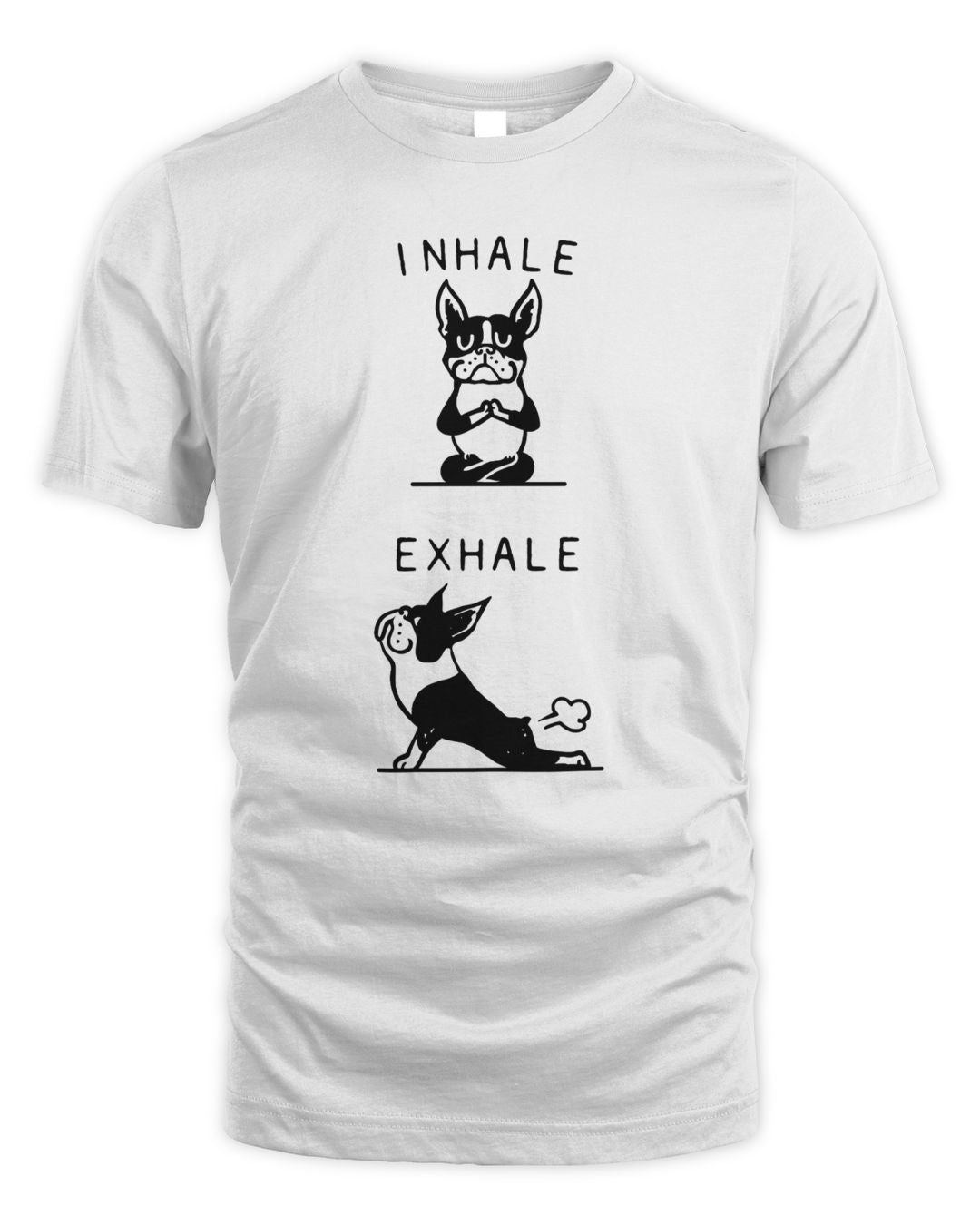 Boston Terrier Inhale Exhale
