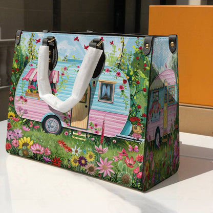 Camping Leather Bag Blooming Escape