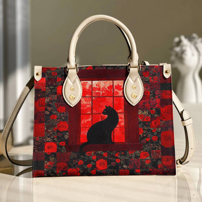 Leather Bag Midnight Rose Window