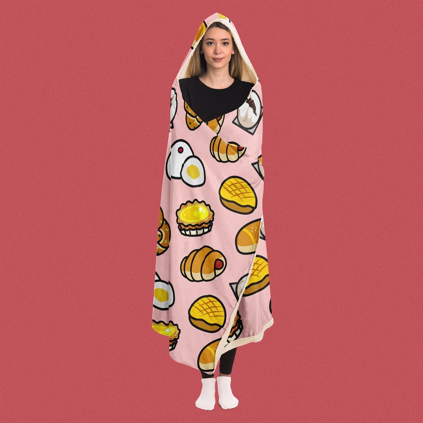 Chinese Bao Hooded Blanket