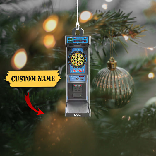 Christmas Darts Machine Christmas Ornament, Xmas Tree Decor, Loved Darts Machine Ornament, Xmas Hanging Ornament Gift, Ornament Decoration, Ornament For Gift, Ornament Christmas