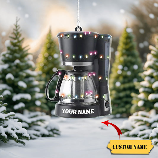 Coffeemaker Coffee Machine Ornament Coffee machine Christmas Ornament Drinking C, Ornament Decoration, Ornament For Gift, Ornament Christmas
