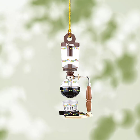 Coffeemaker Tea Vacuum Christmas Ornament, Coffee grinder Christmas Ornament, Ornament Decoration, Ornament For Gift, Ornament Christmas