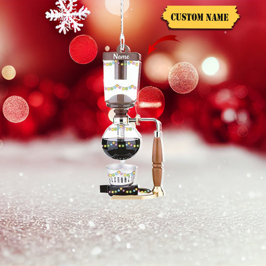 Coffeemaker Tea Vacuum Christmas Ornament, Coffee grinder Christmas Ornament, Ornament Decoration, Ornament For Gift, Ornament Christmas
