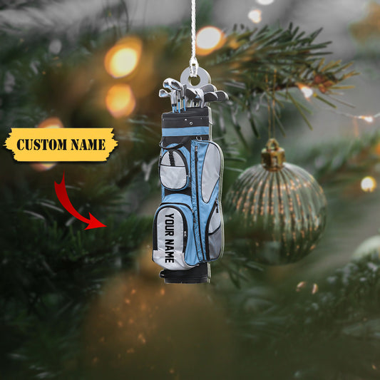 Custom name Gold Shaped Ornament - Golf Gift - Christmas gift, Ornament Decoration, Ornament For Gift, Ornament Christmas