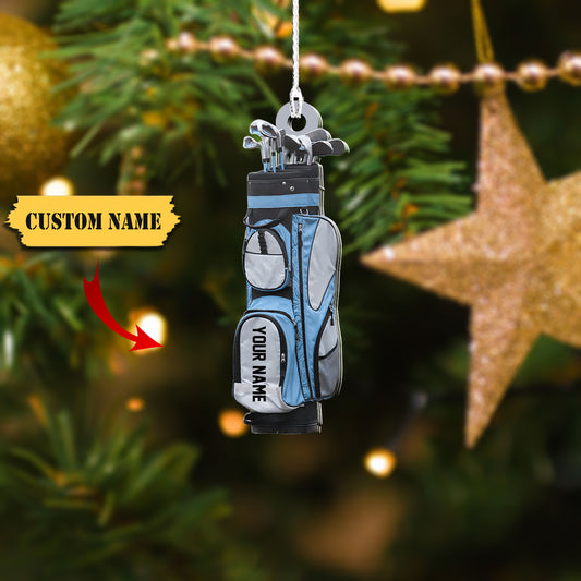 Custom name Gold Shaped Ornament - Golf Gift - Christmas gift, Ornament Decoration, Ornament For Gift, Ornament Christmas