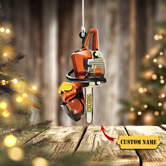 Customized Arborist Supplies Hanging Ornament, Arborist Chainsaw Christmas Ornament 1, Ornament Decoration, Ornament For Gift, Ornament Christmas