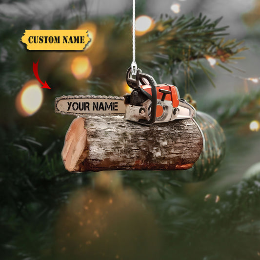 Customized Arborist Supplies Hanging Ornament, Arborist Chainsaw Christmas Ornament, Ornament Decoration, Ornament For Gift, Ornament Christmas