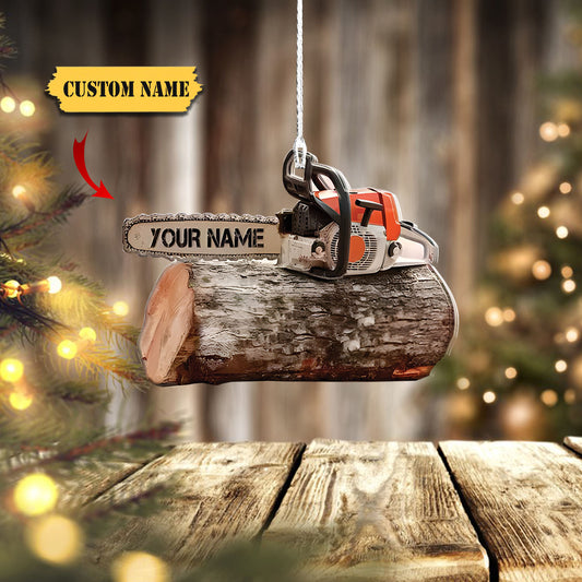 Customized Arborist Supplies Hanging Ornament, Arborist Chainsaw Christmas Ornament, Ornament Decoration, Ornament For Gift, Ornament Christmas