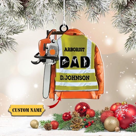 Customized Arborist Supplies Hanging Ornament, Arborist Wood Chipper Hanging Ornament, Christmas Ornament, Ornament Decoration, Ornament For Gift, Ornament Christmas