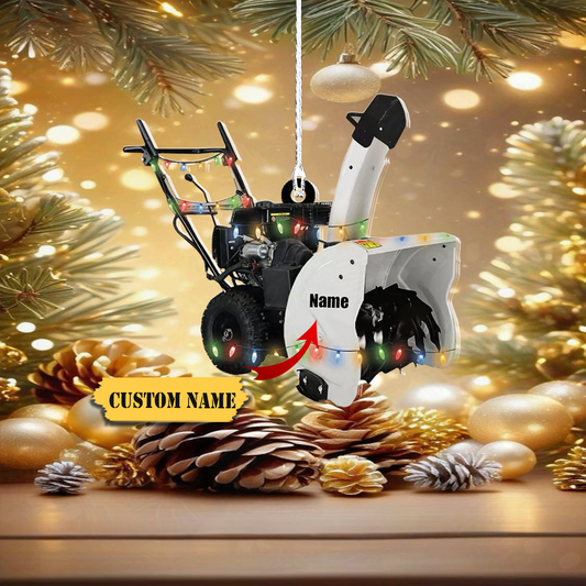 Customized Snow Blowers Christmas Ornament, Gardening Tools equipment Ornament,454533333, Ornament Decoration, Ornament For Gift, Ornament Christmas