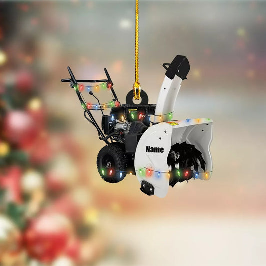 Customized Snow Blowers Christmas Ornament, Gardening Tools equipment Ornament,454533333, Ornament Decoration, Ornament For Gift, Ornament Christmas