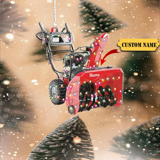 Customized Snow Blowers Christmas Ornament, Gardening Tools equipment Ornament,454545, Ornament Decoration, Ornament For Gift, Ornament Christmas