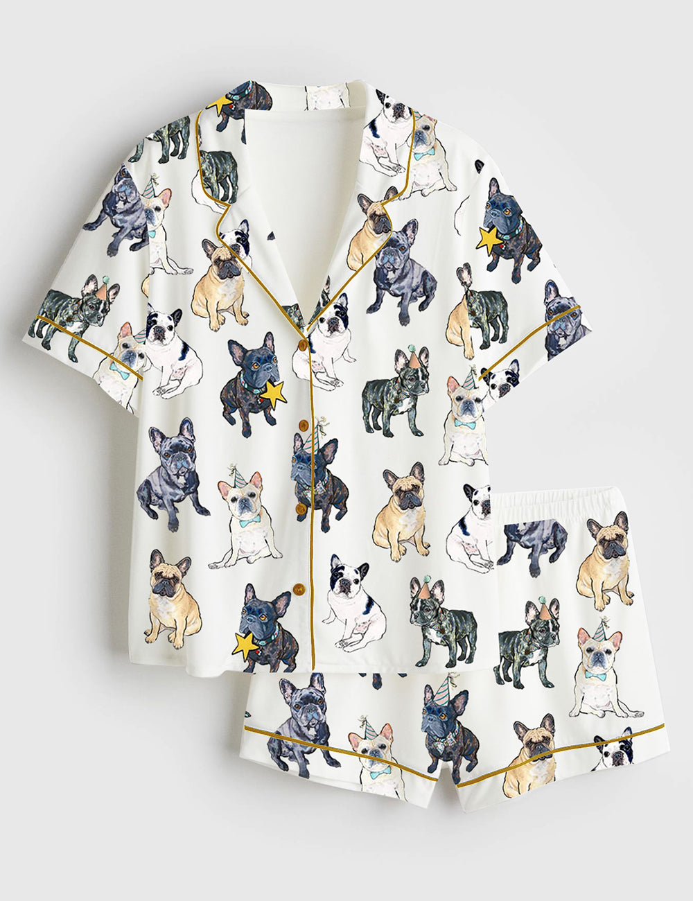 Women's French Bulldog Pajama Set