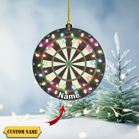 Dart Board Christmas Tree Ornament, Dart Board Ornament, Dartboard Player Gift3434, Ornament Decoration, Ornament For Gift, Ornament Christmas