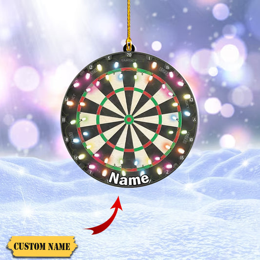 Dart Board Christmas Tree Ornament, Dart Board Ornament, Dartboard Player Gift3434, Ornament Decoration, Ornament For Gift, Ornament Christmas