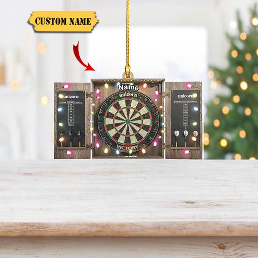 Dart Board Christmas Tree Ornament, Dart Board Ornament, Dartboard Player Gift34434, Ornament Decoration, Ornament For Gift, Ornament Christmas