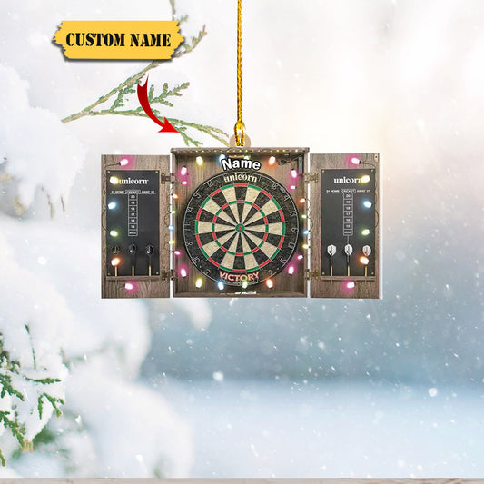 Dart Board Christmas Tree Ornament, Dart Board Ornament, Dartboard Player Gift34434, Ornament Decoration, Ornament For Gift, Ornament Christmas