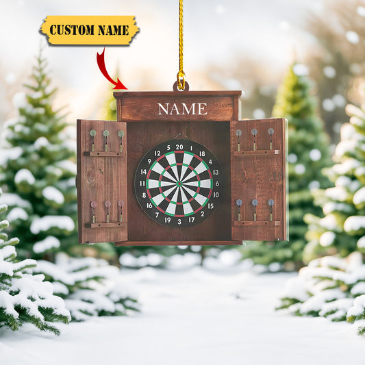 Dart Board Christmas Tree Ornament, Dartboard Player Gift, Dartboard Decor, Ornament Decoration, Ornament For Gift, Ornament Christmas