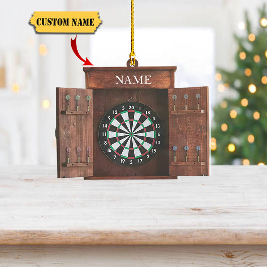 Dart Board Christmas Tree Ornament, Dartboard Player Gift, Dartboard Decor, Ornament Decoration, Ornament For Gift, Ornament Christmas