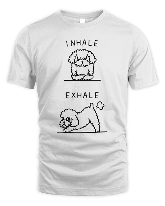 Toy Poodle Inhale Exhale