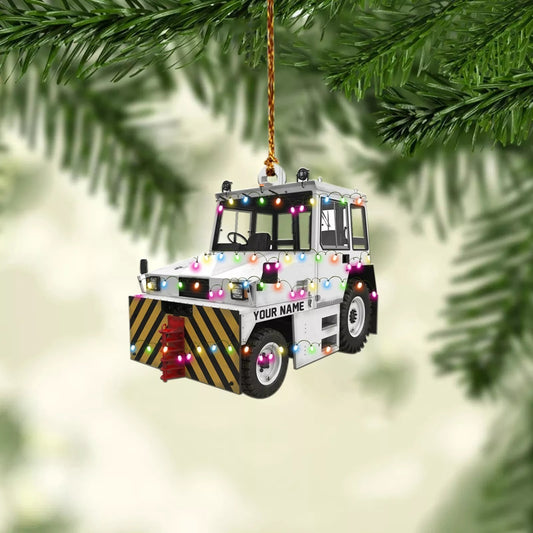 Diesel Aircraft Tow Tractor Christmas Ornament, tree hanging Xmas Ornament, Ornament Decoration, Ornament For Gift, Ornament Christmas