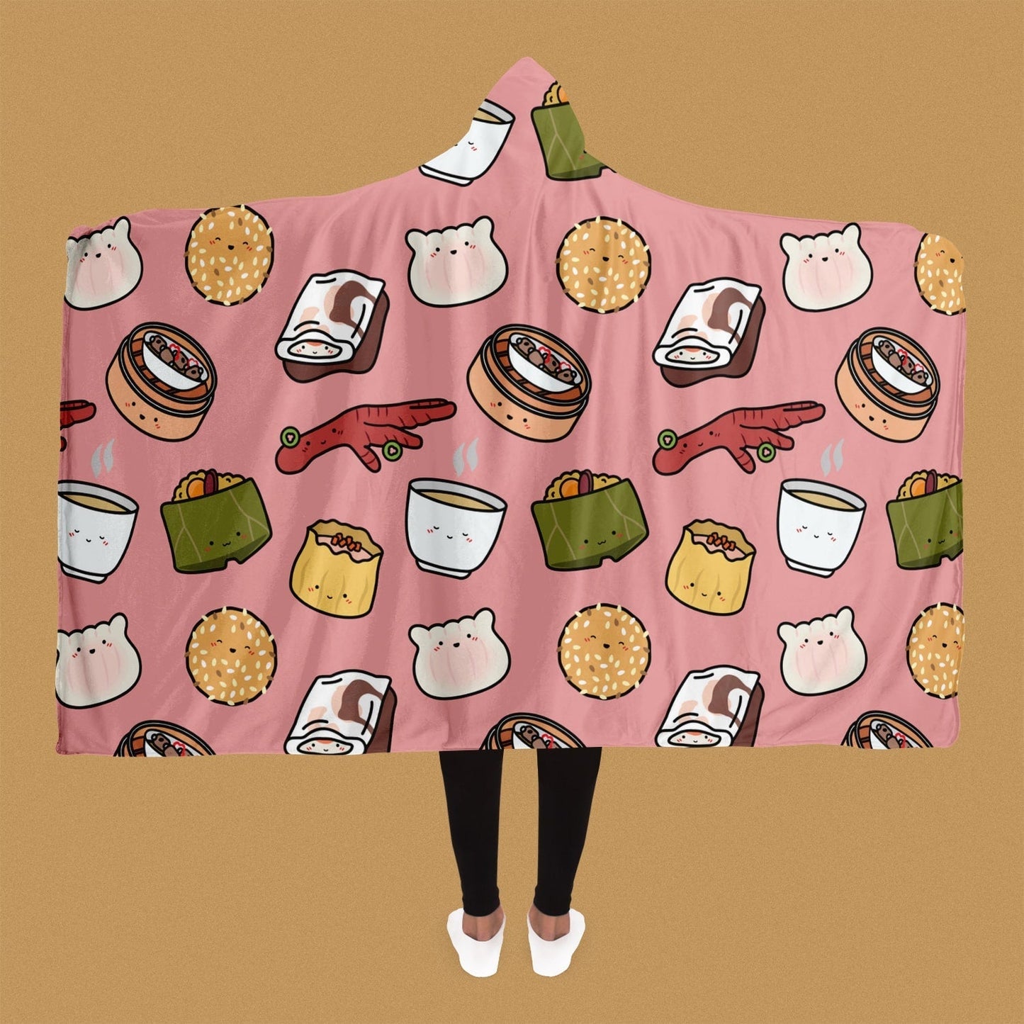 Dim Sum Hooded Blanket