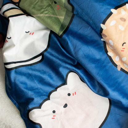 Dim Sum Hooded Blanket