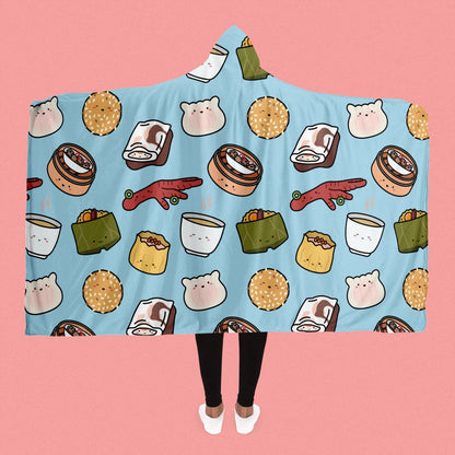 Dim Sum Hooded Blanket